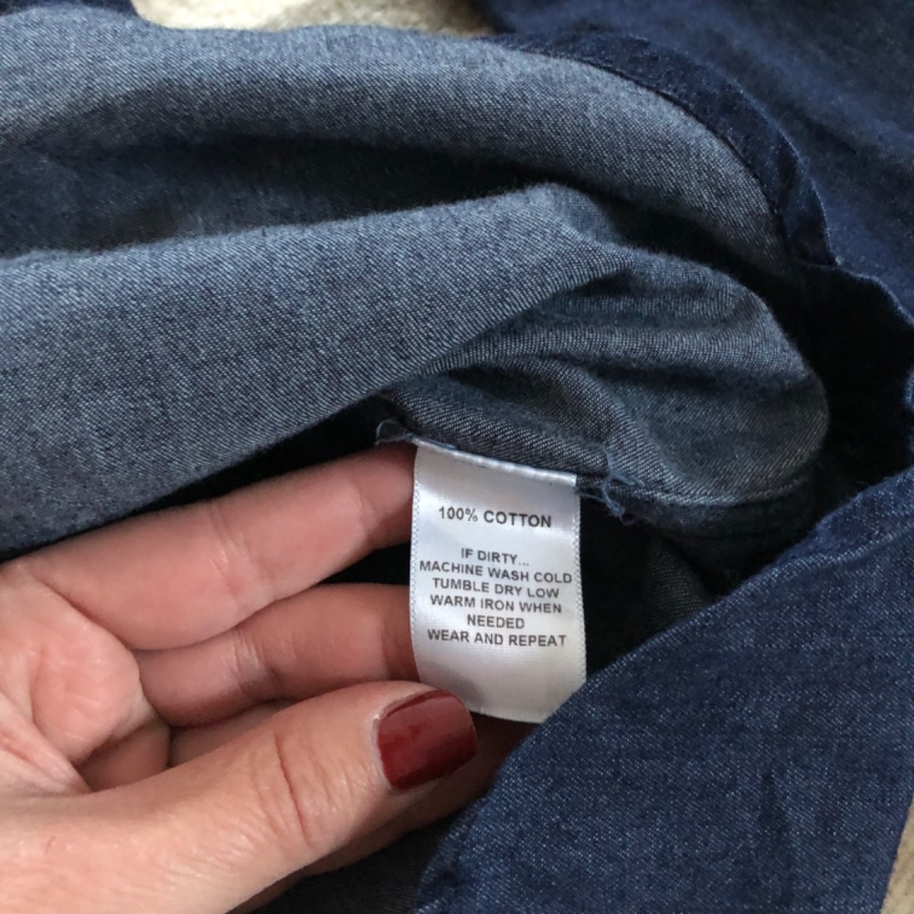 Tradlands Hatteras Pop Over Denim Shirt - Picture 9 of 14